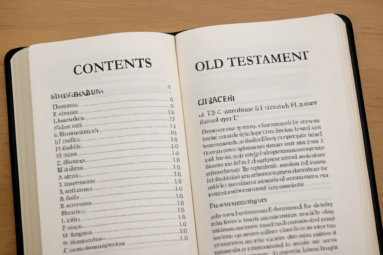 bibel inhaltsverzeichnis