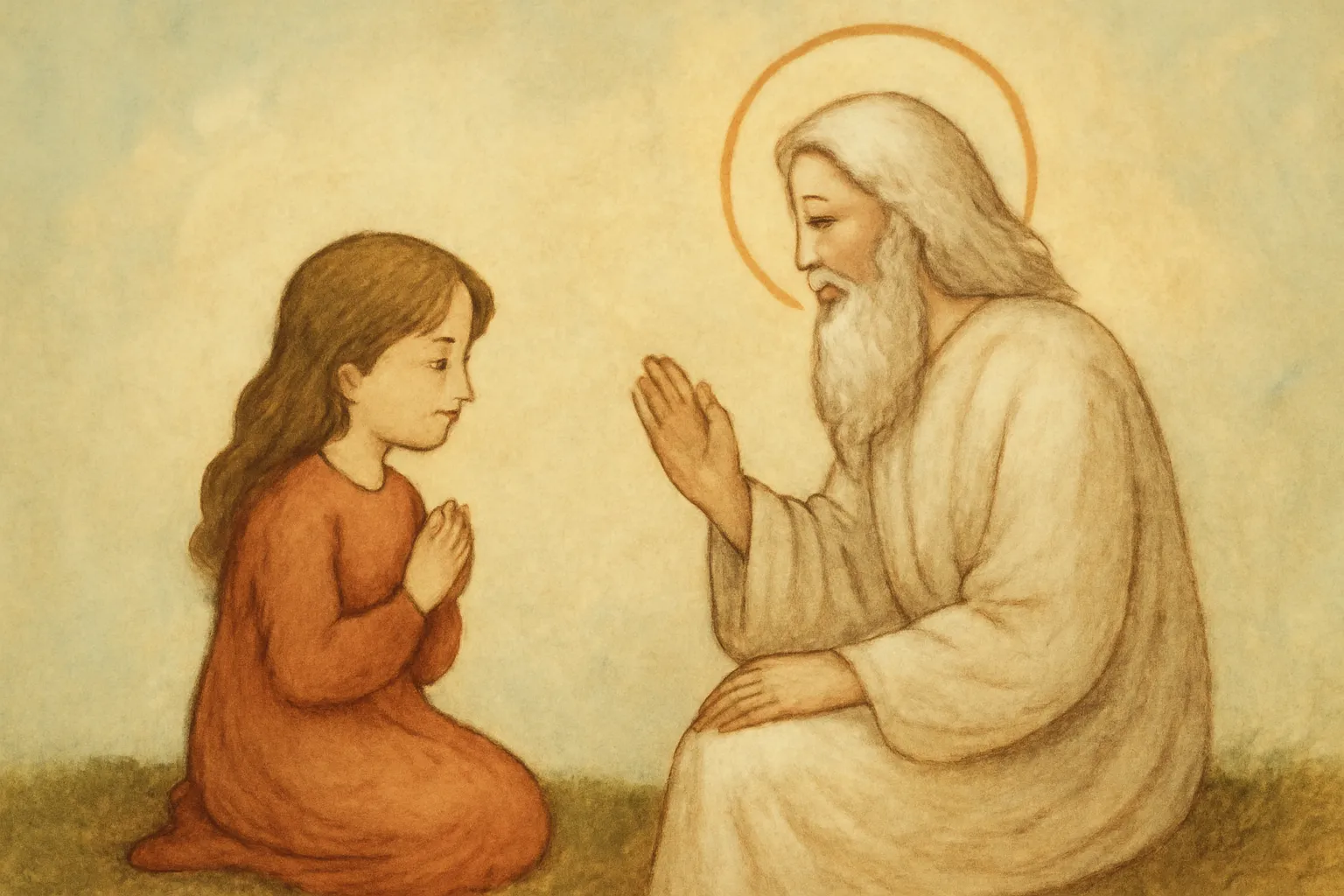 die kleine seele spricht mit gott
