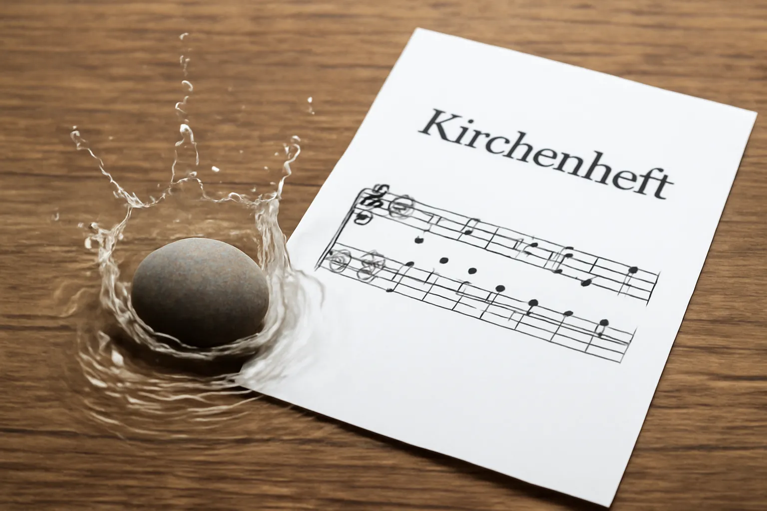 ins wasser fällt ein stein noten kirchenheft