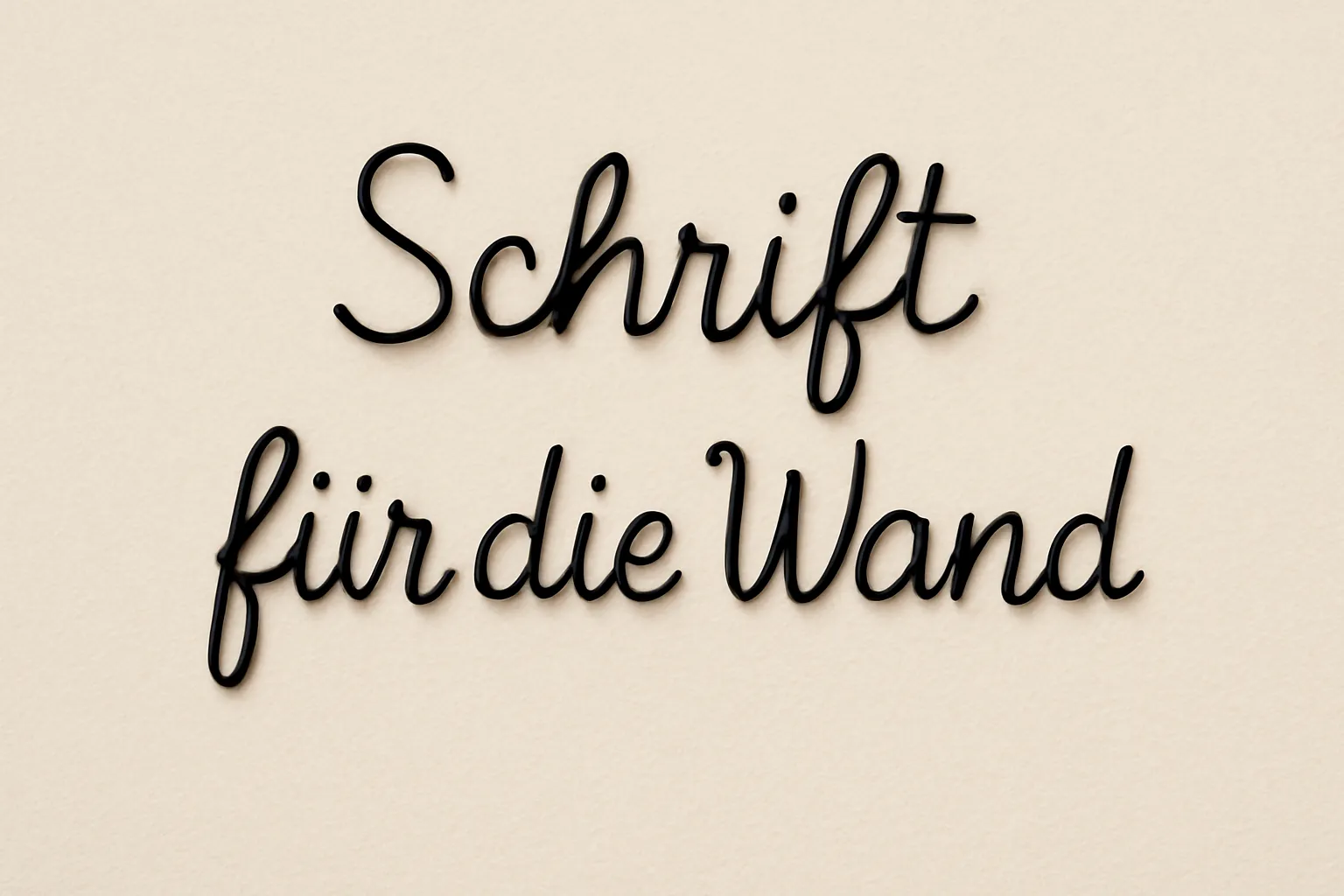schrift für die wand